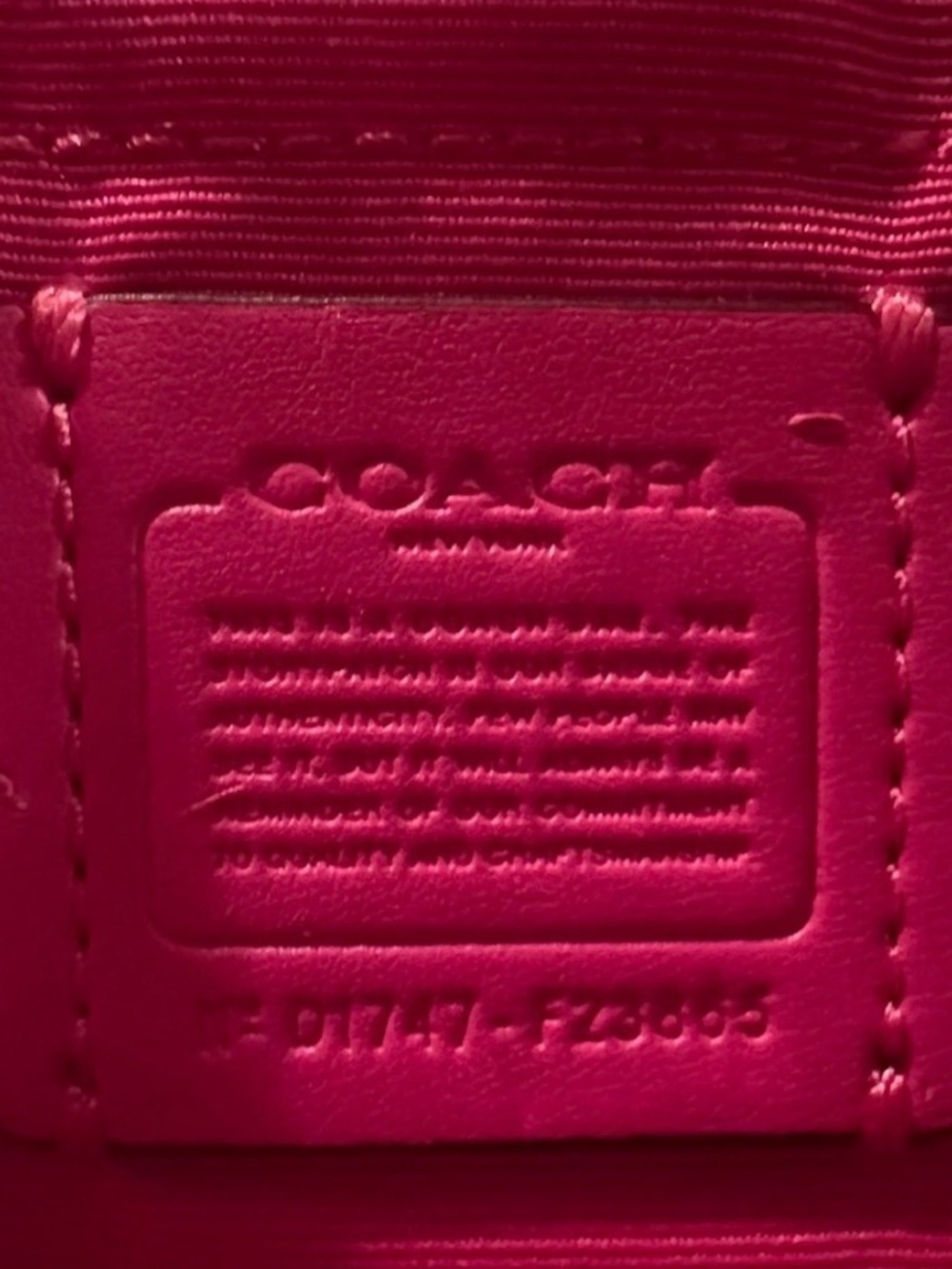 COACH East West Crossbody with Pop Up Pouch in Brown & Hot Pink *nwot - Picture 3 of 12